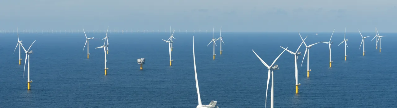 Windturbines op zee