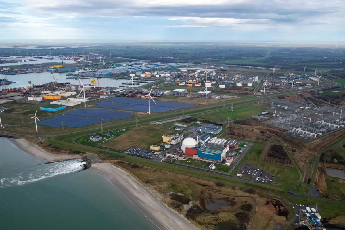 Luchtfoto van het Sloegebied